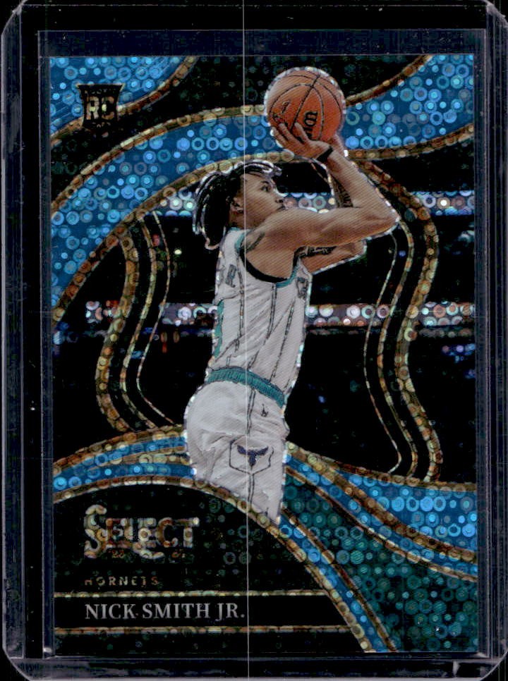 2023-24 Select Nick Smith Jr. Light Blue Disco Prizms RC Courtside #15/99