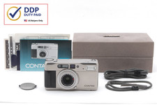 READ MINT w/Box Contax TVS Silver Point Shoot 35mm Film Camera From JAPAN