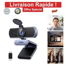 UGREEN FineCam Lite Webcam 4K 30FPS USB Autofocus Micro intégré PC