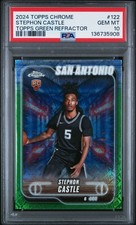 2024-25 Topps Chrome - Stephon Castle, Stephon Castle #122 Green