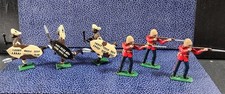 BLENHEIM ZULU WAR BRITISH  ZULU WARRIORS 1879, VINTAGE TOY SOLDIERS SET B16 IOB