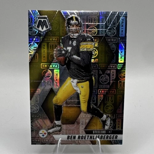 Panini 2025 Mosaic Silver Knight Prizm Ben Roethlisberger #9 Steelers /149