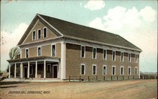 Sala de exposiciones Barnstable MA publicada Yarmouth Port 1908 rotógrafo postal q518