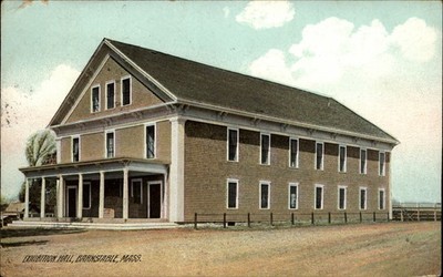 Exhibition Hall Barnstable MA posted Yarmouth Port 1908 Rotograph postcard q518