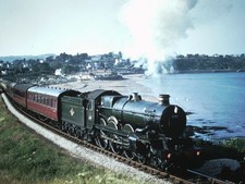 Colour Rail Slide No:BRW182-BR Locomotive No:5059"Earl St Aldwyn" at Goodrington