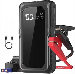 2000A Car Jump Starter 12V Battery Booster Power Bank Portable Auto Starter