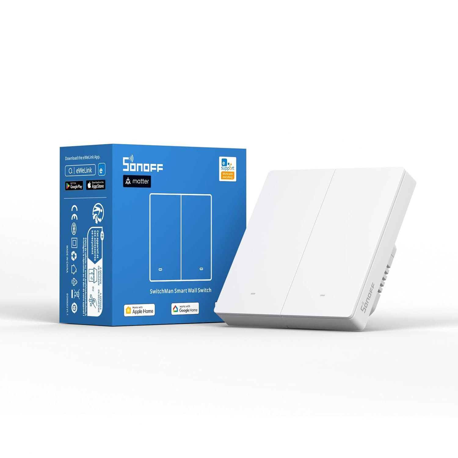 Sonoff SwitchMan M5-2C-86W Interruttore Meccanico Matter WiFi