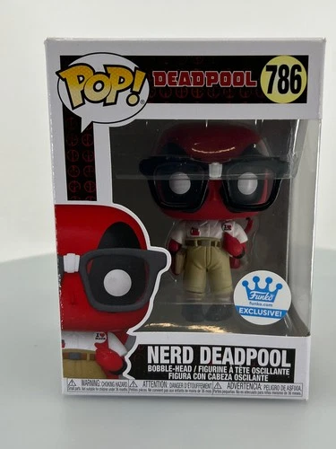 Funko POP! Marvel Nerd Deadpool #786 Funko Exclusive Vinyl Figure DAMAGED BOX