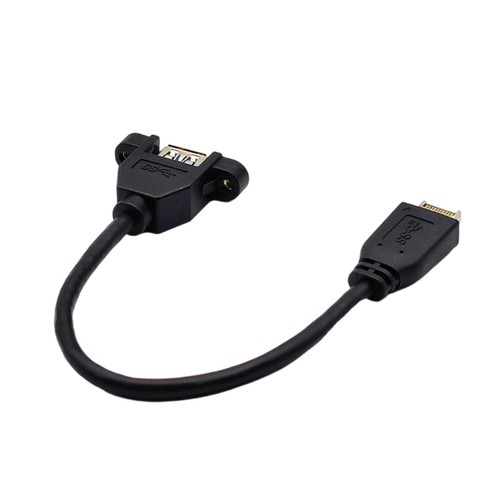USB 3.2 Front Panel Cable Black Quick Connection for Computer Assembly - Afbeelding 10 van 10