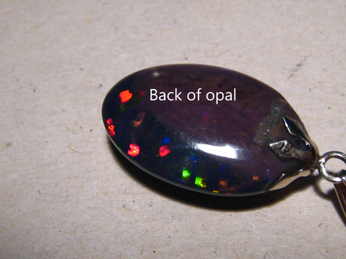 9,8 ct schwarzer Welo Opal Anhänger, massiv 14 k Gelbgold - Bild 12 von 12