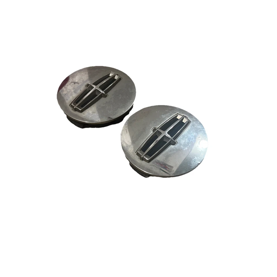 Lincoln MKS 2009-2012 tapacubos centrales cromados 8A53-1A096-AD par OEM Foto 2 de 4