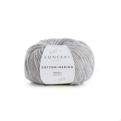 COTTON-MERINO - CONCEPT von Katia - GRIS CLARO (106) - 50 g / ca. 105 m Wolle