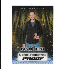 2026 Leaf Metal Pop Century Wil Wheaton ORANGE PREPRODUCTION PROOF 1/1