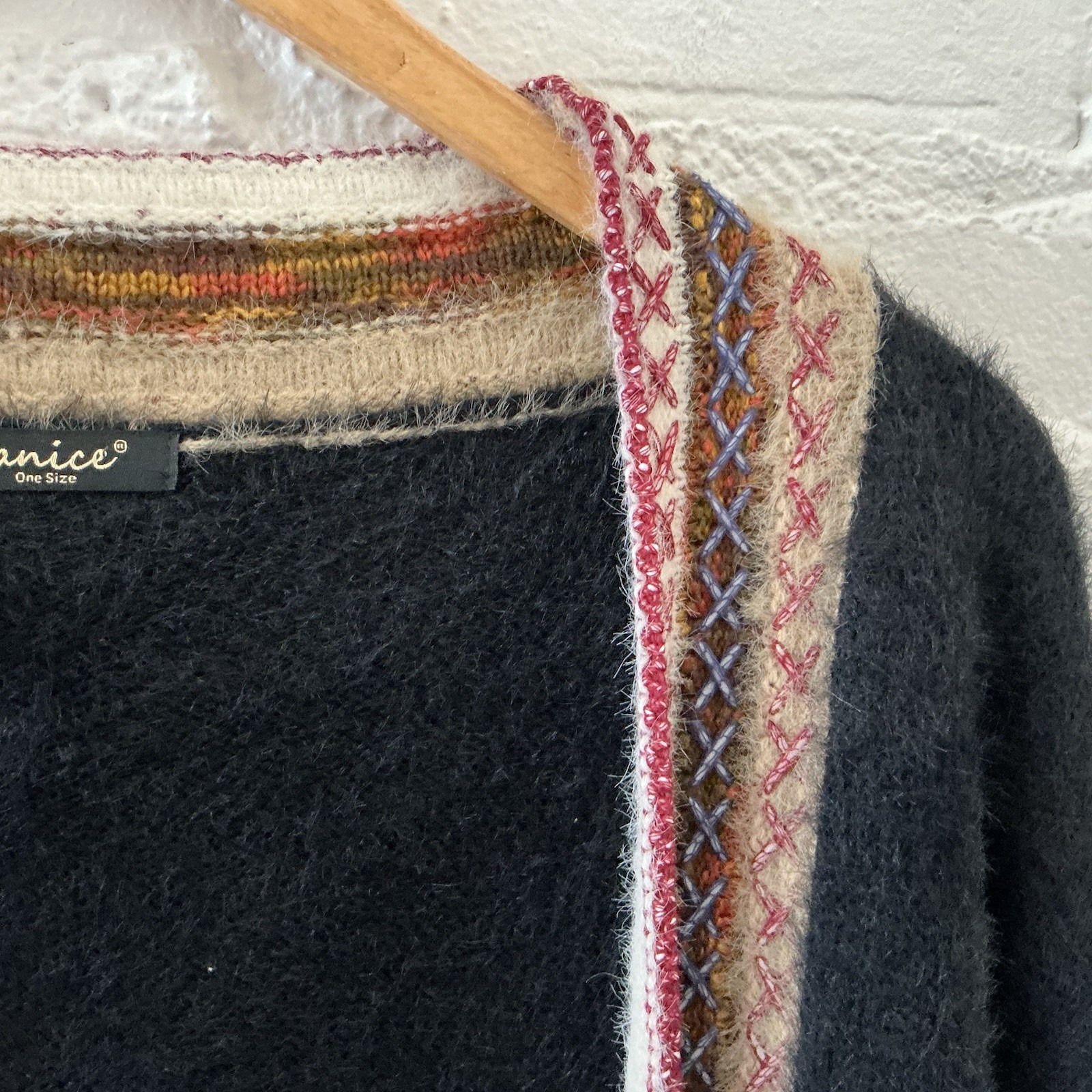 Janice Apparel Womens Boho Patchwork Cardigan Dus… - image 6