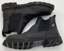 Danner Bull Run Men's 6" Leather Plain Toe Chelsea Boots Black Size 14 EE