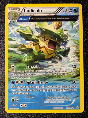 Ludicolo 37/160 Rare Primal Clash Pokemon Moderately Played