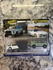 Hot Wheels Team Transport Toyota 18 4runner 89 Supra Car Hauler Trailer New Hot Wheels Team Transport Toyota 18 4runner 89 Supra Car Hauler Trailer New