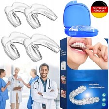 4 Stück Aufbissschiene Zahnschiene Knirscherschiene Beißschiene Nacht schlafen