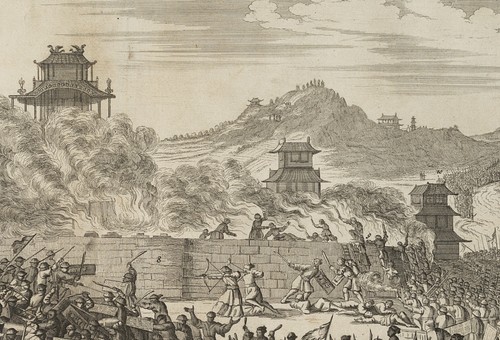 Mord des Kaiser Cubus, Kyoto, Kupferstich Asiatisch Unbekannt (17.Jhd) - Picture 4 of 5