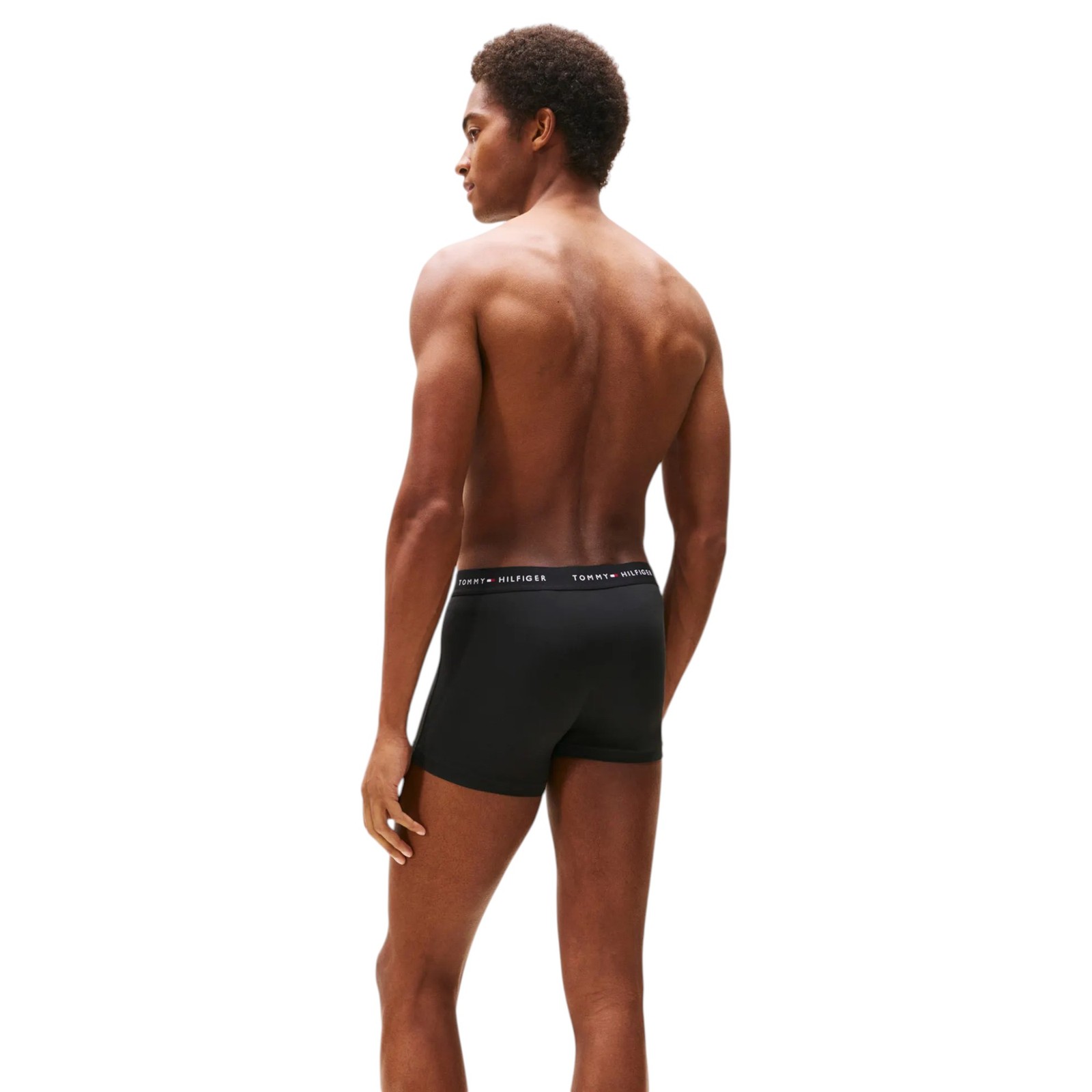 9 x Tommy Hilfiger Mens Microfibre Essential Trunks Black Underwear image 8