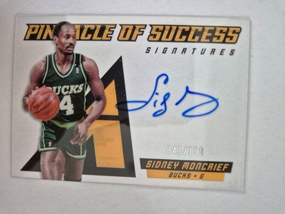2013-14 Panini Pinnacle Sidney Moncrief Pinnacle of Success Signatures Auto /199