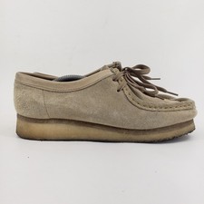 Clarks Womens Originals Wallabee Low Tan Beige Suede Leather Comfort Shoes 7 M