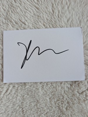 Jeff Goldblum signierte 6x4 Karteikarte genauer Videobeleg