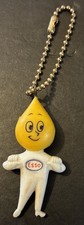 Vintage Esso Keyring Oil Drop Man Keychain B  