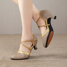 Women'S Lightweight Latin Dance Shoes - Upper  Rubber Sole with Breathable