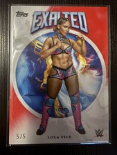 2025 Topps WWE Exalted Lola Vice Red #5/5