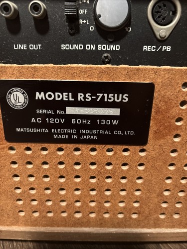 Technics RS-715U Ponte Mulinello Aperto Si Accende LEGGI - Foto 22 di 22