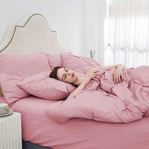 Juegos de edredón de tamaño completo de 7 piezas con sábanas, plisado pellizcado cama de 7 piezas en una bolsa - Imagen 2 de 6