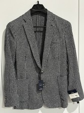 NWT Stafford Mens Classic Fit Navy Check Seasonal Sport Coat Blazer Size 42R
