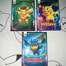 GAE Pikachu Cosplay Trading Card Lot Pac-Man Tarzan How to Train Your Dragon