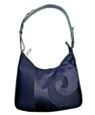 Authentic Pierre Cardin Black Monogram Canvas Shoulder Bag Vintage 90s Y2K Chic