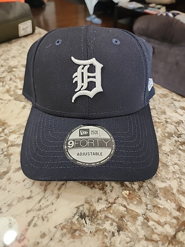 Detroit Tigers New Era 9Forty Adjustable Hat Unisex Navy New