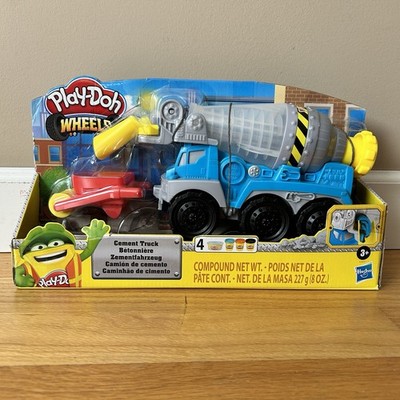 Play Doh Wheels Cement Mixer Truck Jackhammer Wheelbarrow 3 playdoh Discontinued