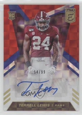 2020 Panini Donruss Elite Rookie Red 54/99 Terrell Lewis #RA-TL Auto RC 4f5