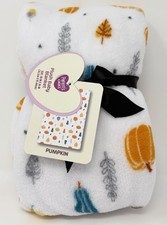 Parents Choice Halloween PUMPKIN Plush Baby Blanket 30x36in Fall 2025