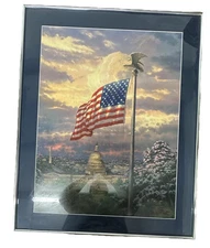 Thomas Kinkade Limited Edition. America’s Pride ; Flags Over America S/N 9/1950
