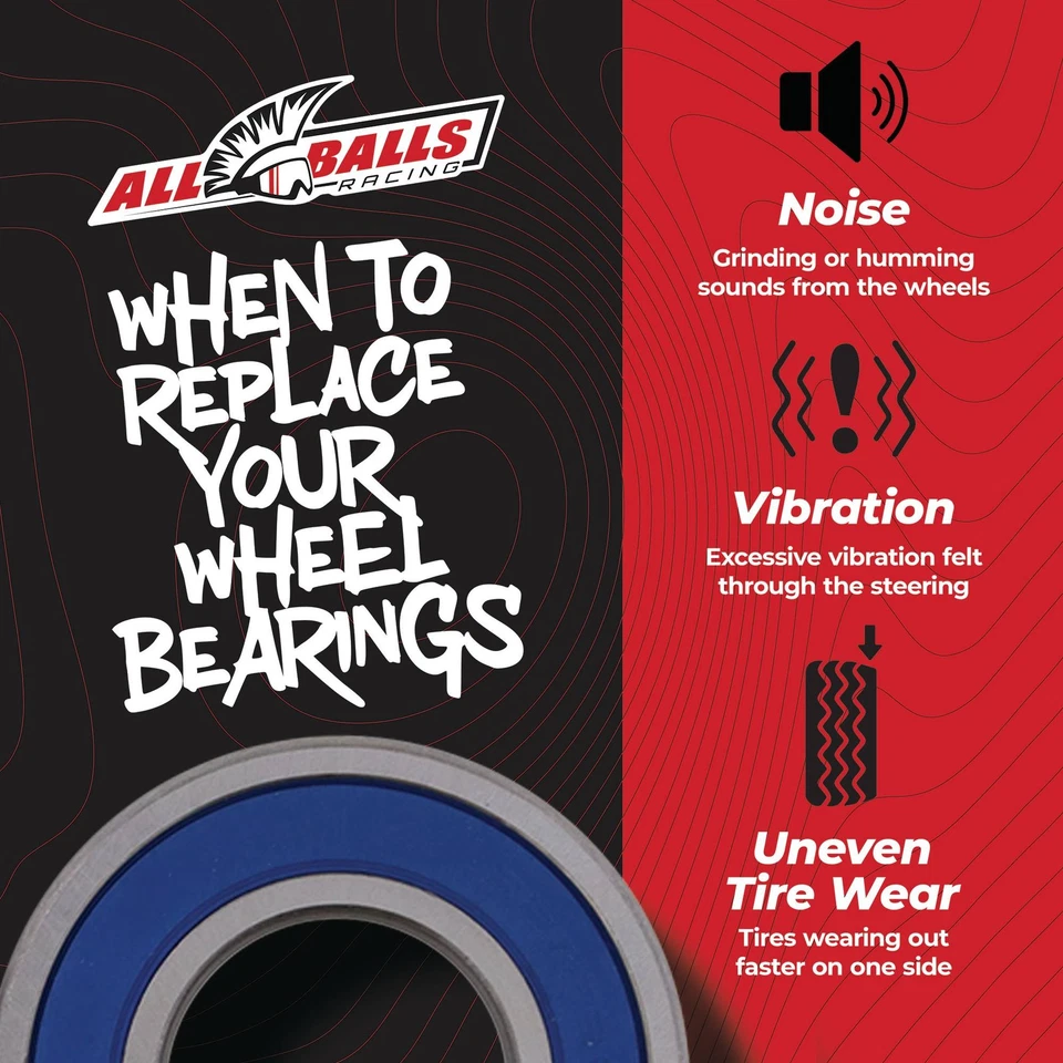 All Balls Rear Wheel Bearing Seal Kit For Yamaha YZF-R6 03-12 YZF-R6S 06-09 Foto 3 de 4