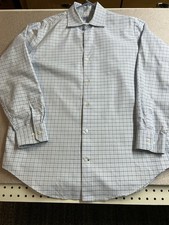 Banana Republic Men  s Dress Shirt L 16-16.5, Small Plaid Pattern