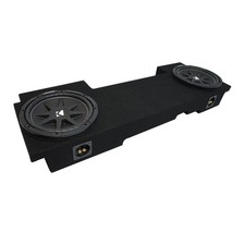 02-13 Chevy Silverado HD Crew Truck Kicker Comp C10 Dual 10" Sub Box Final 2 Ohm