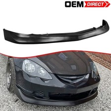Fits 02-04 Acura Rsx Dc5 Mugen Style Front Bumper Lip Spoiler Unpainted Black Pu