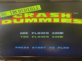 The Incredible Crash Dummies Nintendo NES Authentic (Game Only) - Tested & Works