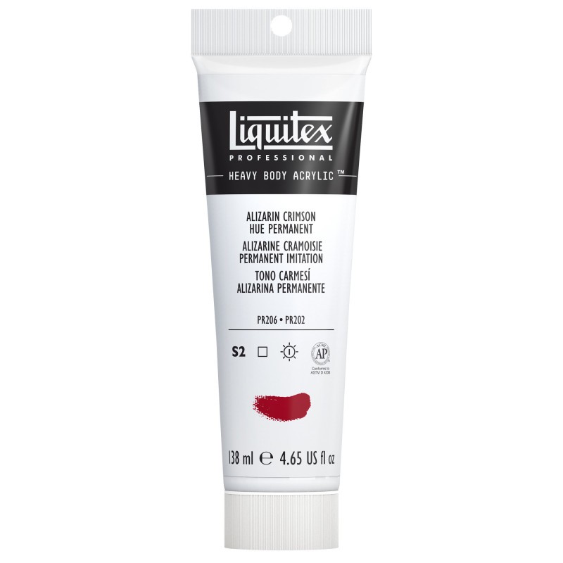 Peinture acrylique alizarine cramoisie Liquitex Heavy Body 138ml beaux-arts pour tableau et toile