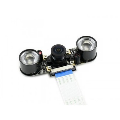 Waveshare IMX219-160IR 8MP 160 Degree FOV Infrared Camera, Applicable for Jetso