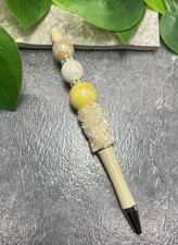 Handmade Acrylic Rhinestone Beads Black Ink Glitter Pen New Free Ship C1125