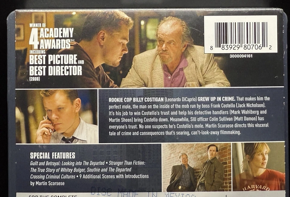 THE DEPARTED (2006 MARTIN SCORSESE) - 4K UHD BLURAY STEELBOOK **NEW & SEALED!** - Image 4 of 4