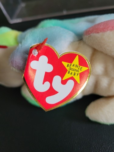 TY Beanie Baby Iggy The Iguana In Case No Tongue, Rainbow Body - Picture 10 of 11